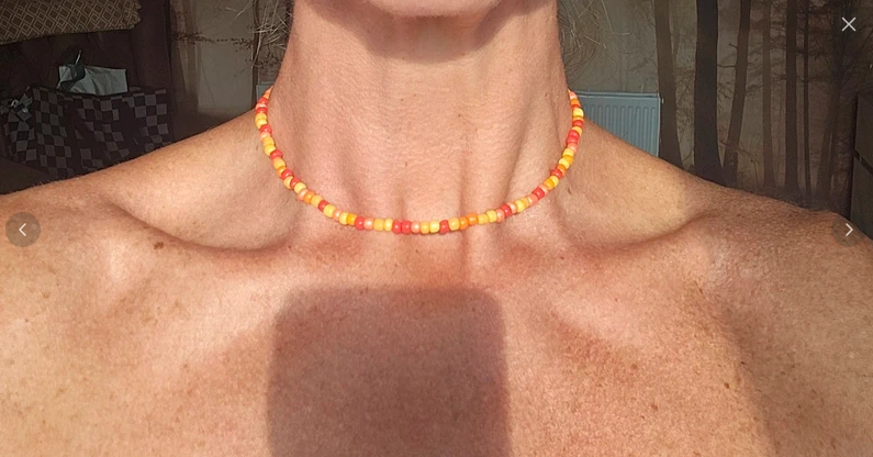 3mm Seed Bead Necklace with Extender